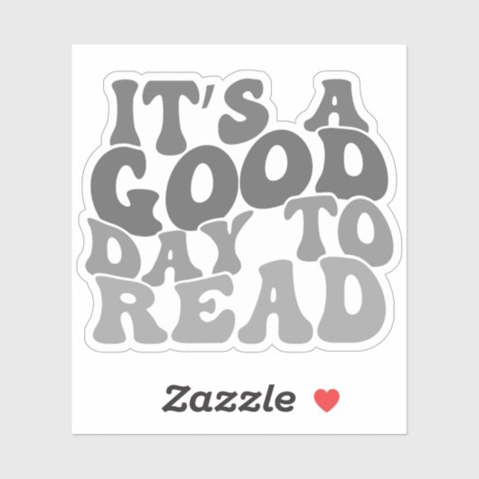 Grijs veelkleurig Het is een goede dag om vinyl te Sticker (Vel)