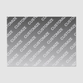 Grijs (veranderlijke kleur) Ombre & Tekstpatroon Tissuepapier