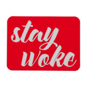 Grijs verlof Woke Magneet (Horizontaal)