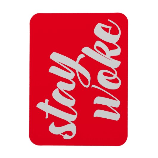 Grijs verlof Woke Magneet (Verticaal)