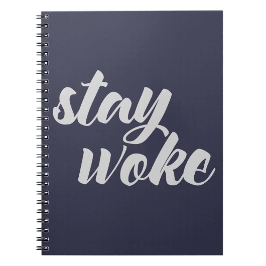 Grijs verlof Woke Notitieboek (Voorkant)