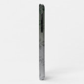 Grijs Verlopend Bladpatroon Persoonlijk Case-Mate iPhone Case (Achterkant/links)