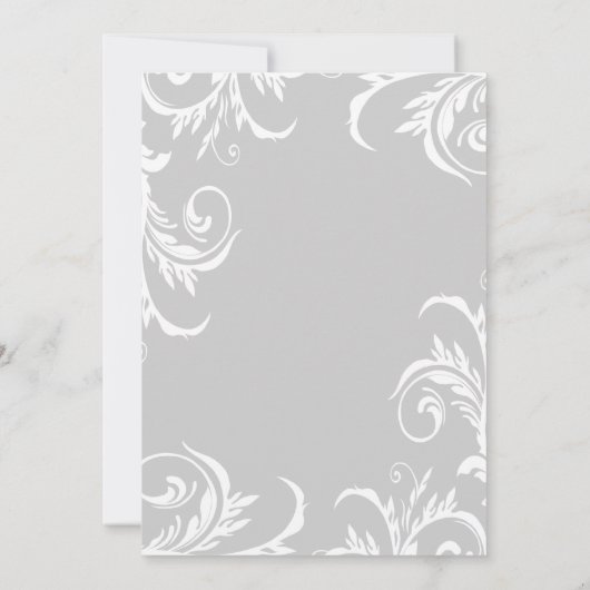 Grijs verloving ter gelegenheid van de witte verja kaart (Achterkant)