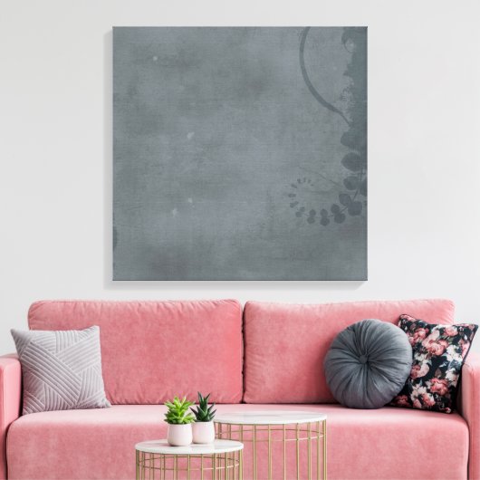 GRIJS VERWIJDERD GETEXTUREERD ACHTERGRONDSTROOM VI CANVAS AFDRUK (Insitu (Woonkamer))