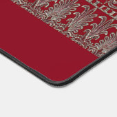 Grijs Victoriaans decoratief patroonkastanje Bureaumat (Hoek)