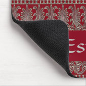 Grijs Victoriaans decoratief patroonkastanje Muismat (Hoek)