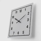Grijs Vierkante Klok (Hoek)