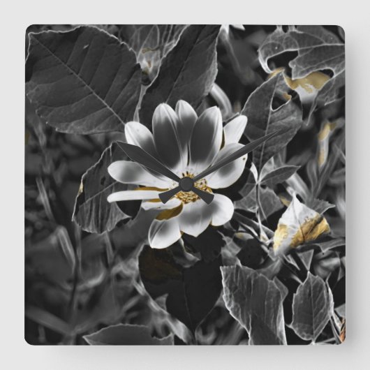 Grijs Vierkante Klok (Voorkant)