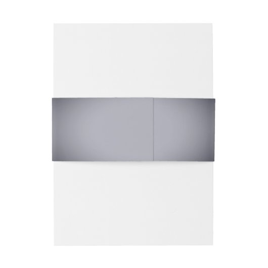 Grijs Vignet Monogram Bruiloft Uitnodigingen Wikkel (Achterkant Voorbeeld)