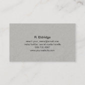 Grijs Visitekaartje (Achterkant)