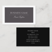 Grijs Visitekaartje (Voorkant / Achterkant)