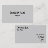 Grijs Visitekaartje (Voorkant / Achterkant)