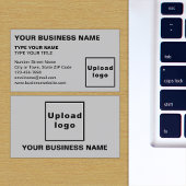 Grijs Visitekaartje voor links uitgelijnde teksten