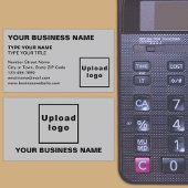 Grijs Visitekaartje voor links uitgelijnde teksten