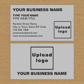 Grijs Visitekaartje voor links uitgelijnde teksten