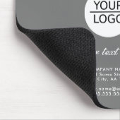 Grijs Voeg je Logo aangepaste promotiefoto voor te Muismat (Hoek)