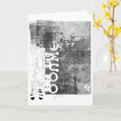 Grijs voor de blues kaart (Gele Bloem)