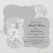 grijs Vrijgezellenfeest met lak en schoot Kaart (Voorkant / Achterkant)