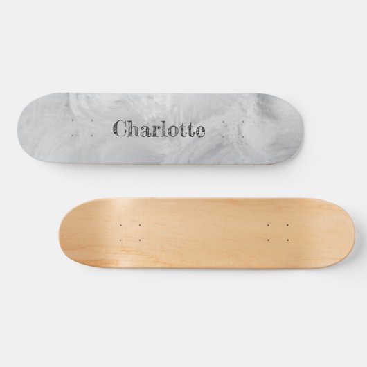 Grijs wassen persoonlijk skateboard (Horizontaal)