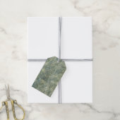 Grijs waterpatroon cadeaukaart cadeaulabel (Met Touw)