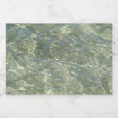 Grijs waterpatroon Voedsel en Drank Etikettenreeks Voedselcontainer Etiket (Enkel label)