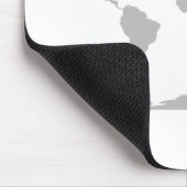 grijs wereldbol muismat (Hoek)