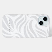 Grijs wervelpatroon Case-Mate iPhone case (Achterkant (horizontaal))