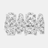 Grijs & Wit Abstract Rookpartij Favor Box Bedankdoosjes (Uitgevouwen)