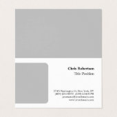 Grijs Wit Charmant Minimalistisch Aangepast Visitekaartje (Buitenkant ongevouwen)