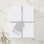 Grijs Wit Chevron Modern Gift Labels Cadeaulabel (Met Touw)