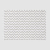 Grijs wit Chevron Zigzag-papier Tissuepapier (Voorkant)