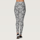 Grijs wit  demaspatroon leggings (Achterkant)