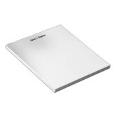 Grijs Wit Eenvoudig Sober Professioneel Modern Notitieblok (Schuin)