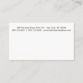 Grijs Wit Eenvoudige Rand 10 Punch Klantenkaartje (Achterkant)