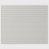 Grijs wit Elegant Sneeuwvlok | Kerstvakantie Cadeaupapier (Vlak)