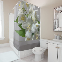 Grijs Wit en Groen Douchegordijn