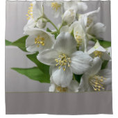 Grijs Wit en Groen Douchegordijn (Voorkant)