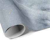 Grijs Wit en Zwart Marmer Patroon Cadeaupapier (Rol Hoek)