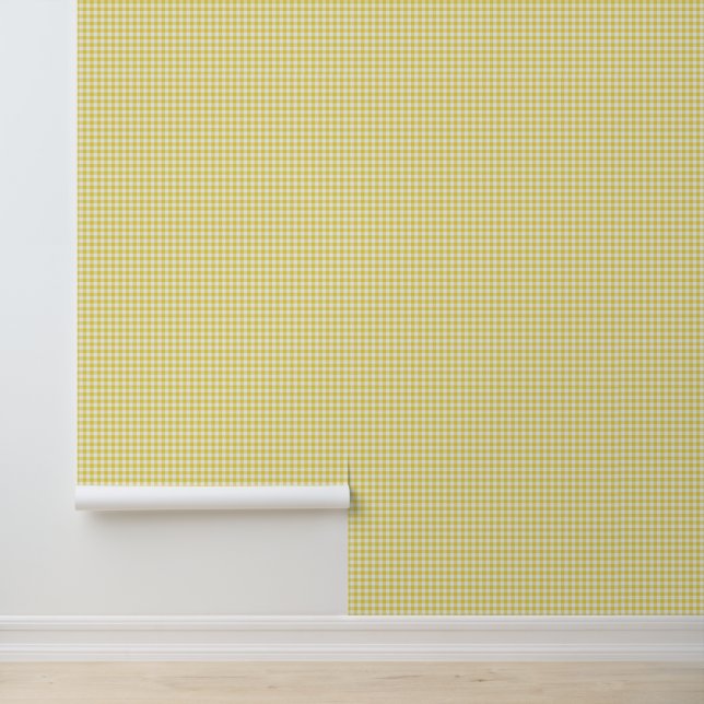Grijs-wit geruit katoen Plaid Behang (Applicatie)