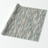 Grijs Wit Heringbone Diamant Inpakpapier (Uitgerold)