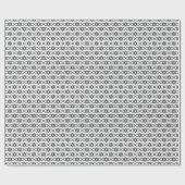 grijs wit Japan Yukata geometrisch patroon Cadeaupapier (Vlak)