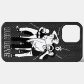grijs wit LAUGHING OH BOYS Case-Mate iPhone Case (Achterkant (horizontaal))
