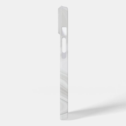 Grijs Wit Marmeren Patroon iPhone / Android Case-Mate iPhone Case (Achterkant / Links)