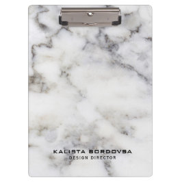 Grijs & Wit Marmeren Steen Klembord