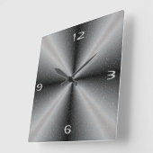 Grijs/wit met sneeuwachtergrond >Wandklokken Vierkante Klok (Hoek)