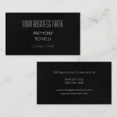 Grijs wit modern Patroon charmerend Visitekaartje (Voorkant / Achterkant)