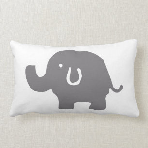 Grijs & Wit Olifant Sierkussen Kussen
