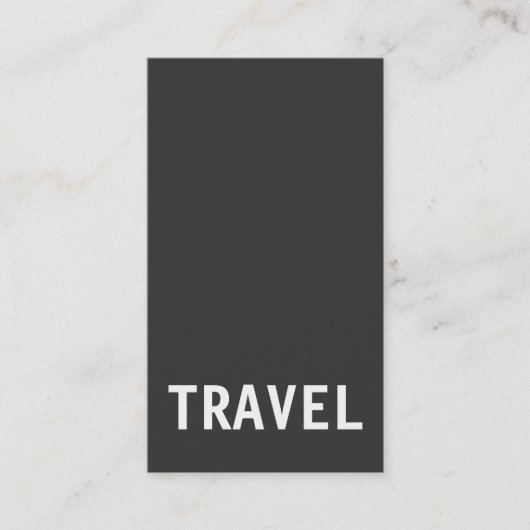 Grijs Wit Reisagent Visitekaartje (Voorkant)