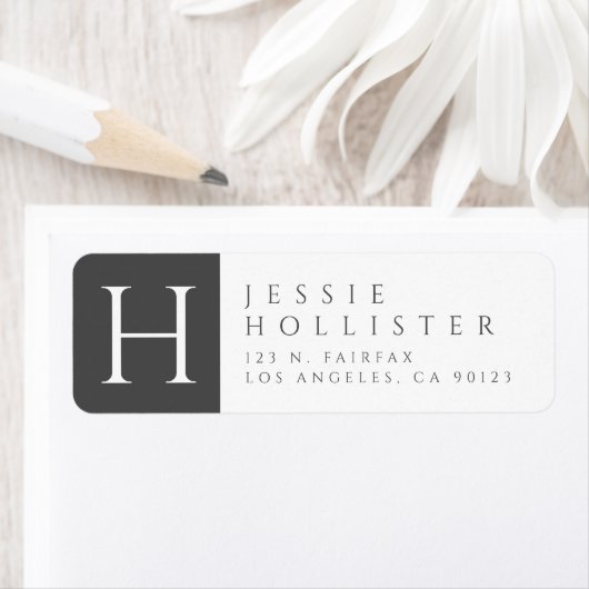 Grijs & Wit | Retouradres Etiket (Insitu)