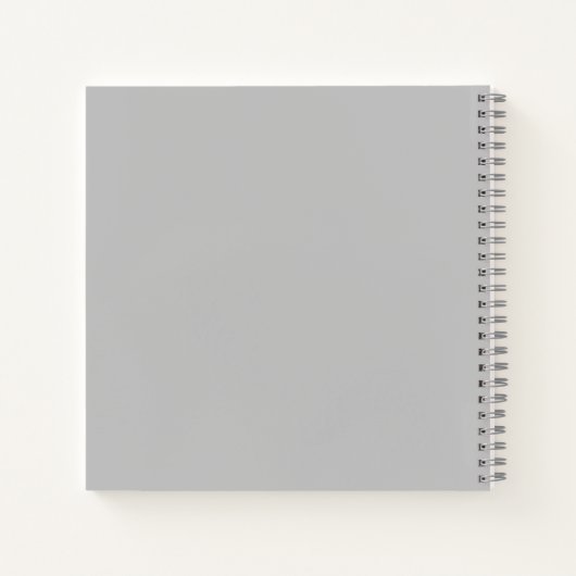 Grijs wit rood script afstuderen naam notitieboek (Achterkant)